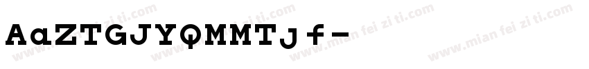 AaZTGJYQMMTjf字体转换