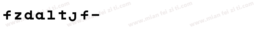 fzdaltjf字体转换
