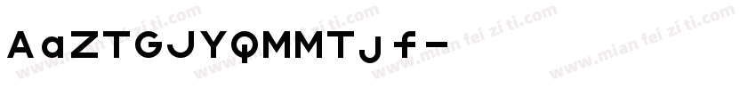 AaZTGJYQMMTjf字体转换