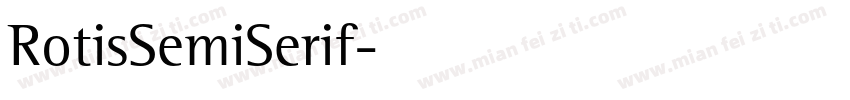 RotisSemiSerif字体转换