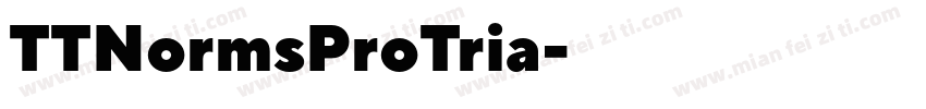 TTNormsProTria字体转换