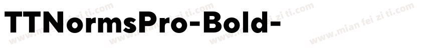 TTNormsPro-Bold字体转换