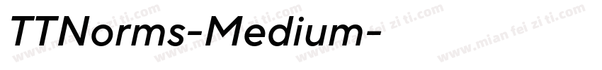TTNorms-Medium字体转换