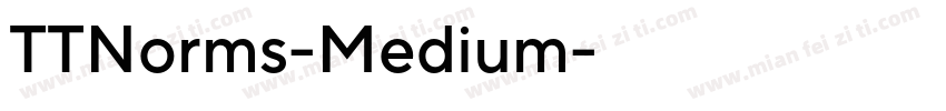 TTNorms-Medium字体转换