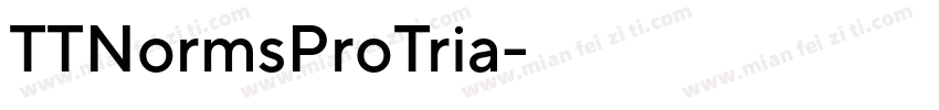 TTNormsProTria字体转换