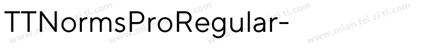 TTNormsProRegular字体转换