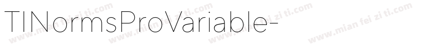 TINormsProVariable字体转换