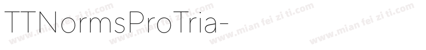 TTNormsProTria字体转换