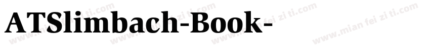 ATSlimbach-Book字体转换