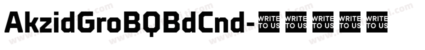 AkzidGroBQBdCnd字体转换