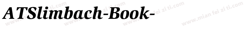 ATSlimbach-Book字体转换