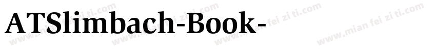 ATSlimbach-Book字体转换