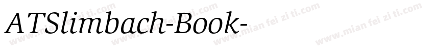 ATSlimbach-Book字体转换