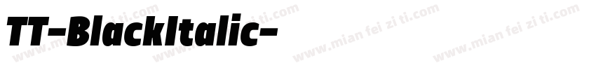 TT-BlackItalic字体转换