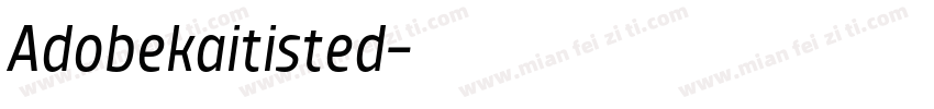Adobekaitisted字体转换