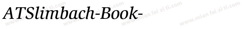 ATSlimbach-Book字体转换