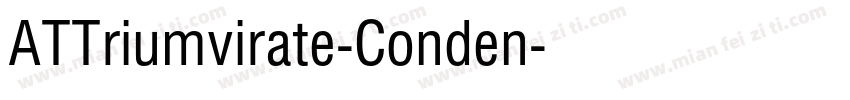 ATTriumvirate-Conden字体转换