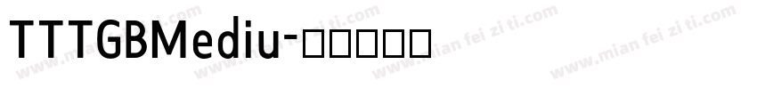 TTTGBMediu字体转换