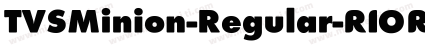 TVSMinion-Regular字体转换