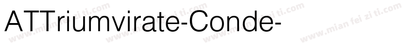 ATTriumvirate-Conde字体转换