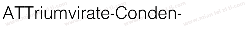 ATTriumvirate-Conden字体转换