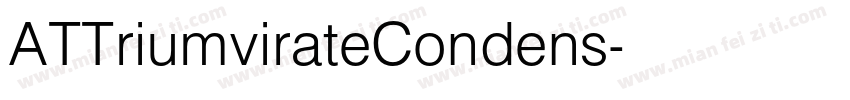 ATTriumvirateCondens字体转换