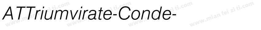 ATTriumvirate-Conde字体转换