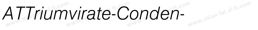 ATTriumvirate-Conden字体转换