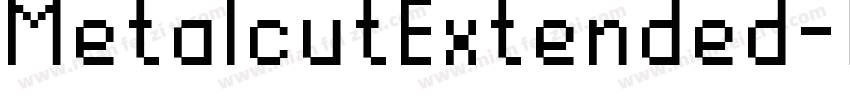 MetalcutExtended字体转换