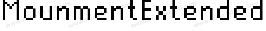 MounmentExtended字体转换