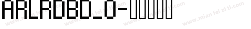 ARLRDBD_0字体转换