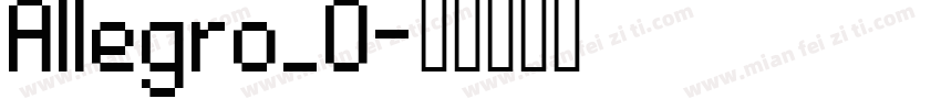 Allegro_0字体转换