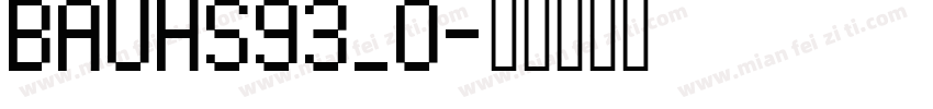 BAUHS93_0字体转换