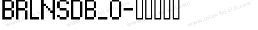 BRLNSDB_0字体转换