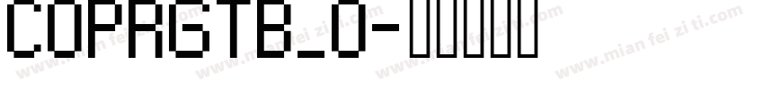 COPRGTB_0字体转换