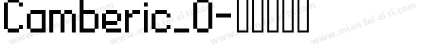Camberic_0字体转换