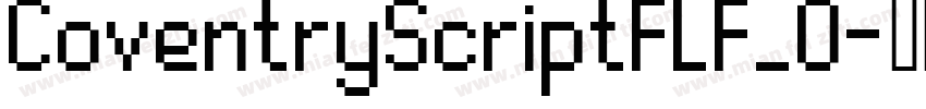 CoventryScriptFLF_0字体转换