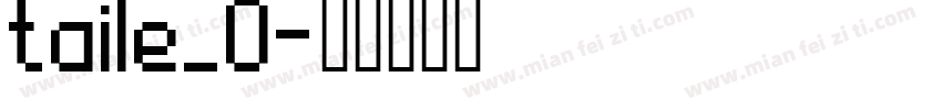 taile_0字体转换