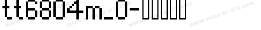 tt6804m_0字体转换