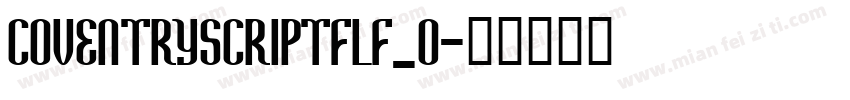 CoventryScriptFLF_0字体转换