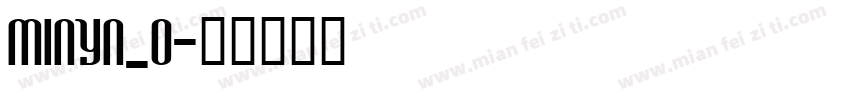 MINYN_0字体转换