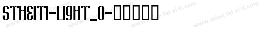 STHEITI-LIGHT_0字体转换
