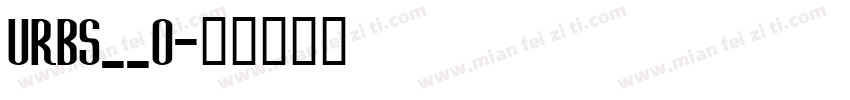 URBS__0字体转换