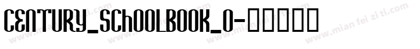 century_schoolbook_0字体转换