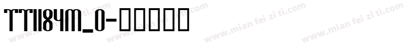 tt1184m_0字体转换
