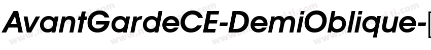 AvantGardeCE-DemiOblique字体转换