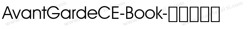 AvantGardeCE-Book字体转换