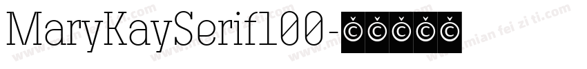 MaryKaySerif100字体转换