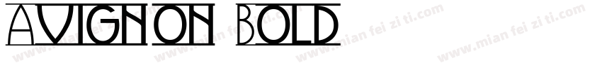 Avignon-Bold字体转换