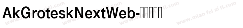 AkGroteskNextWeb字体转换